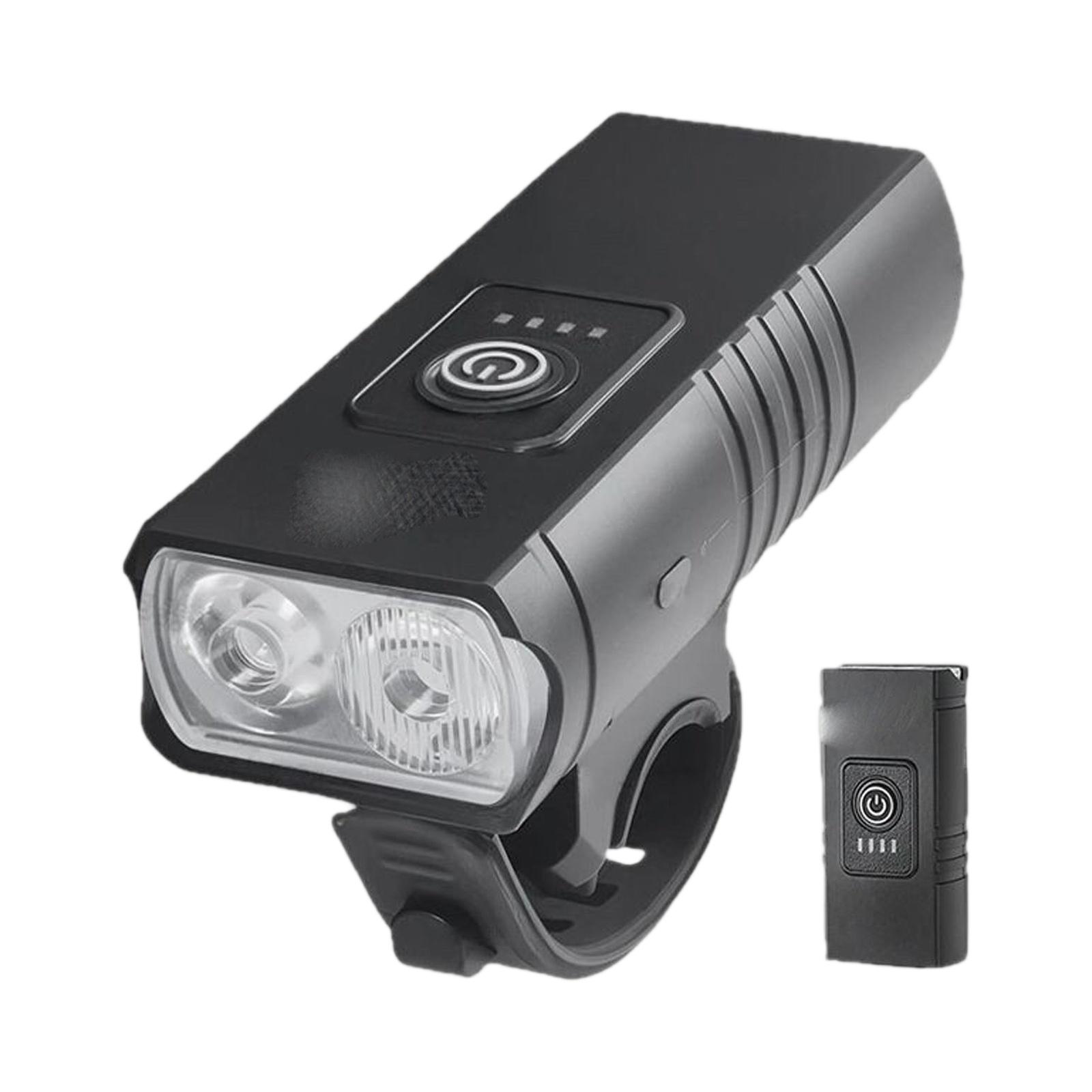 

Front Light with Battery Level Display, High-Brightness Beam, USB Rechargeable Mountain Bike Light One Size чёрный