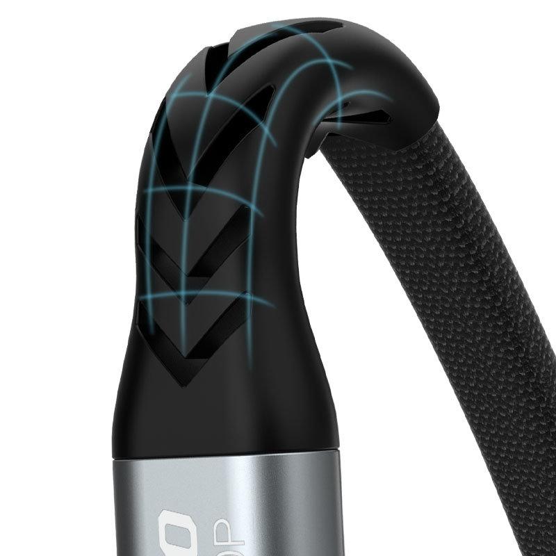 Flat cable short for iPhone USBC Lightning L10P PD 20W 23cm black