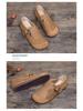Retro Mori Style Women's Handmade Leather Flats - Comfortable & Versatile (2011-25)