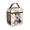 Nekopara Isolierte Lunchtasche Auslaufsicher Chocola Vanilla Essensbehälter Thermotasche Tragetasche Lunchbox Schule Outdoor Aufbewahrungstasche für Lebensmittel