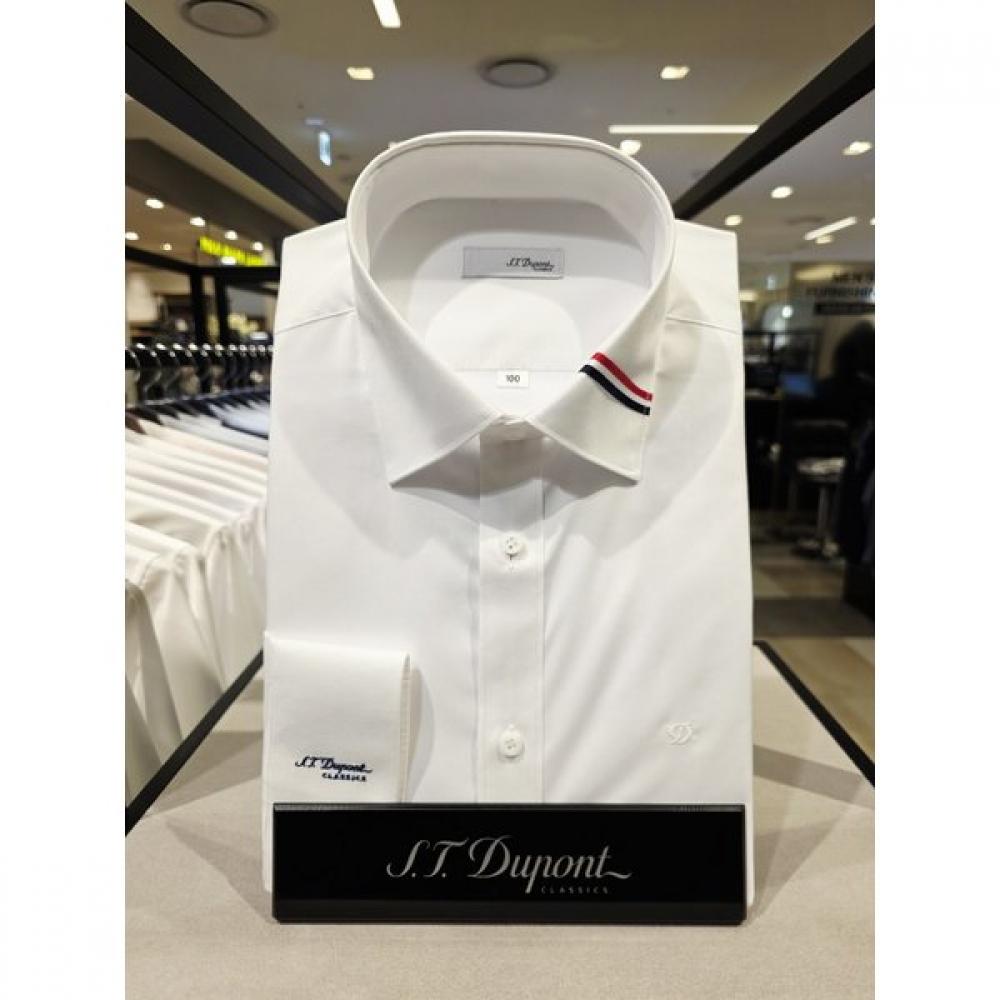 

S.t. Dupont Tricolor Stretch Long Sleeve Regular Fit Shirt Se5sm12ls908swh 110