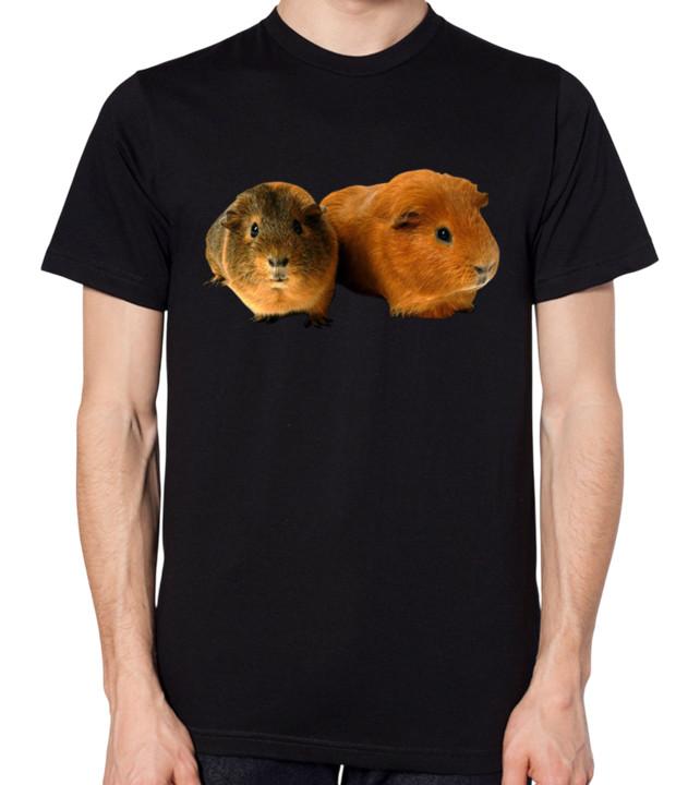 Cute Guinea Pigs T-Shirt Men Women Unisex Top XL