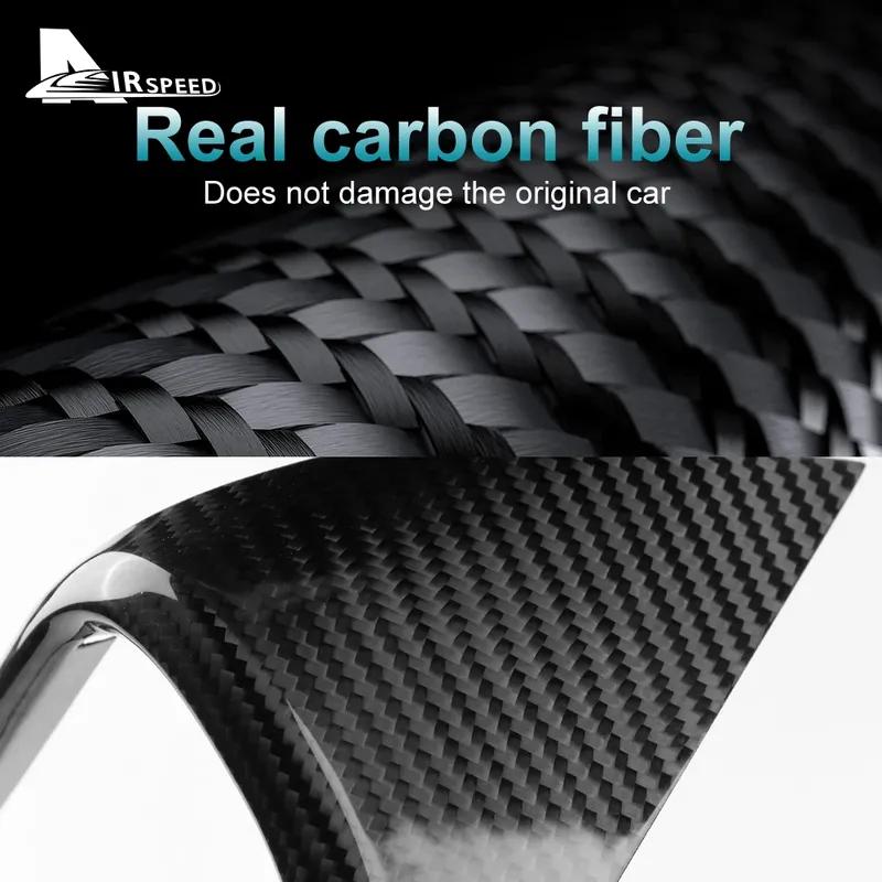 Prawdziwa Pokrywa z Włókna Węglowego Do Kia Stinger 2018      Samochód z Kierownicą po Lewej Stronie Centralna Ramka Klimatyzacji Akcesoria do Wnętrza