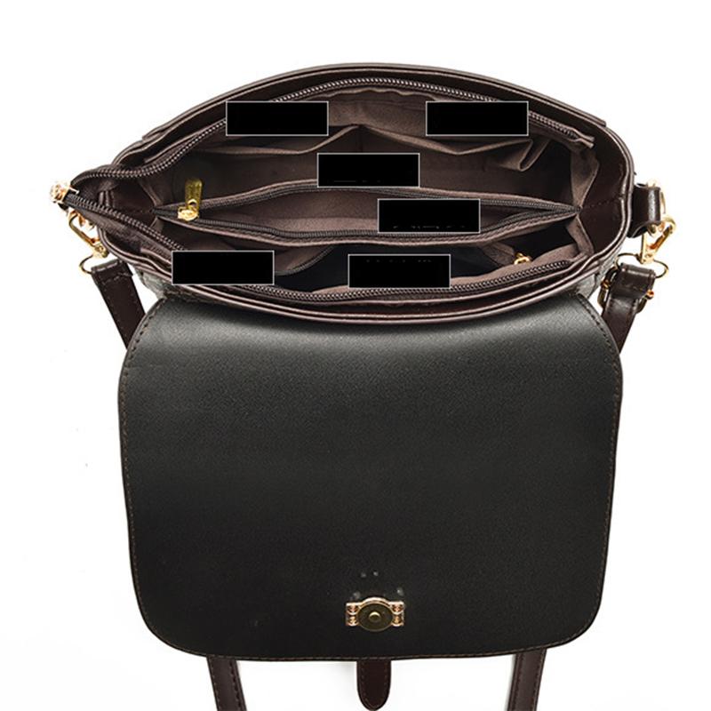 New Grid Printed Middle-aged And Elderly Women's Shoulder Crossbody Bag Fashionable And Versatile Mom Bag