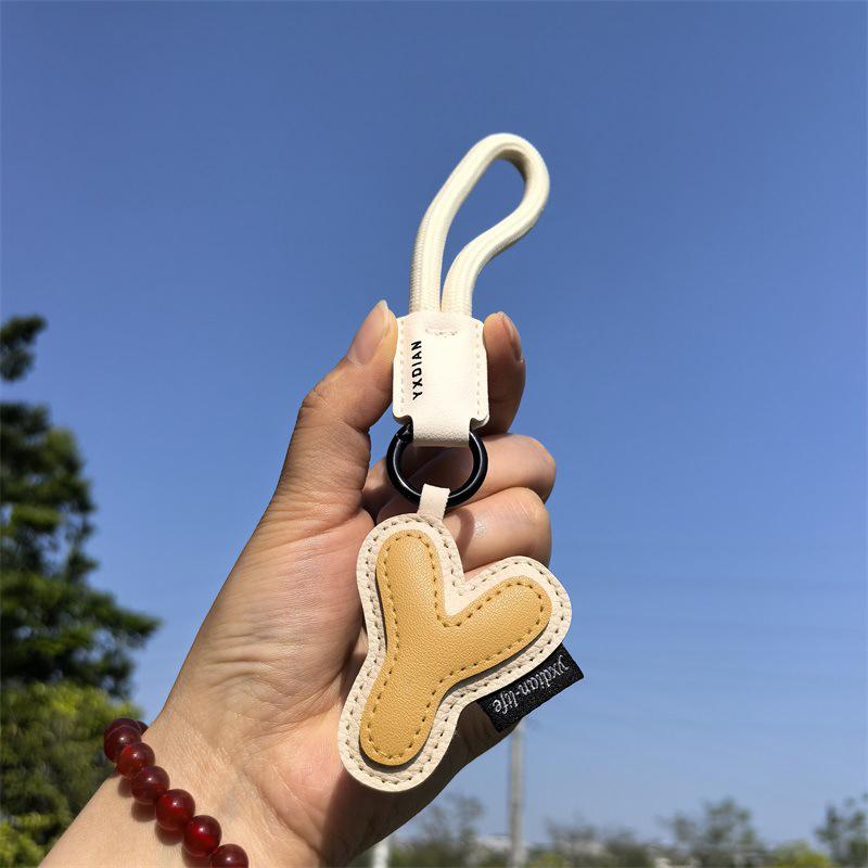 1PC Anniversary Gifts Lucky Letters Creative Alphabet Keychain Minimalist Wedding Favors Trendy For Couples Engraved 18CM