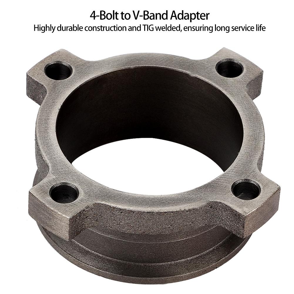 3  4 Bolt Exhaust Downpipe Flange To 3  V Band Adapter Adaptor GT30 GT35 T3