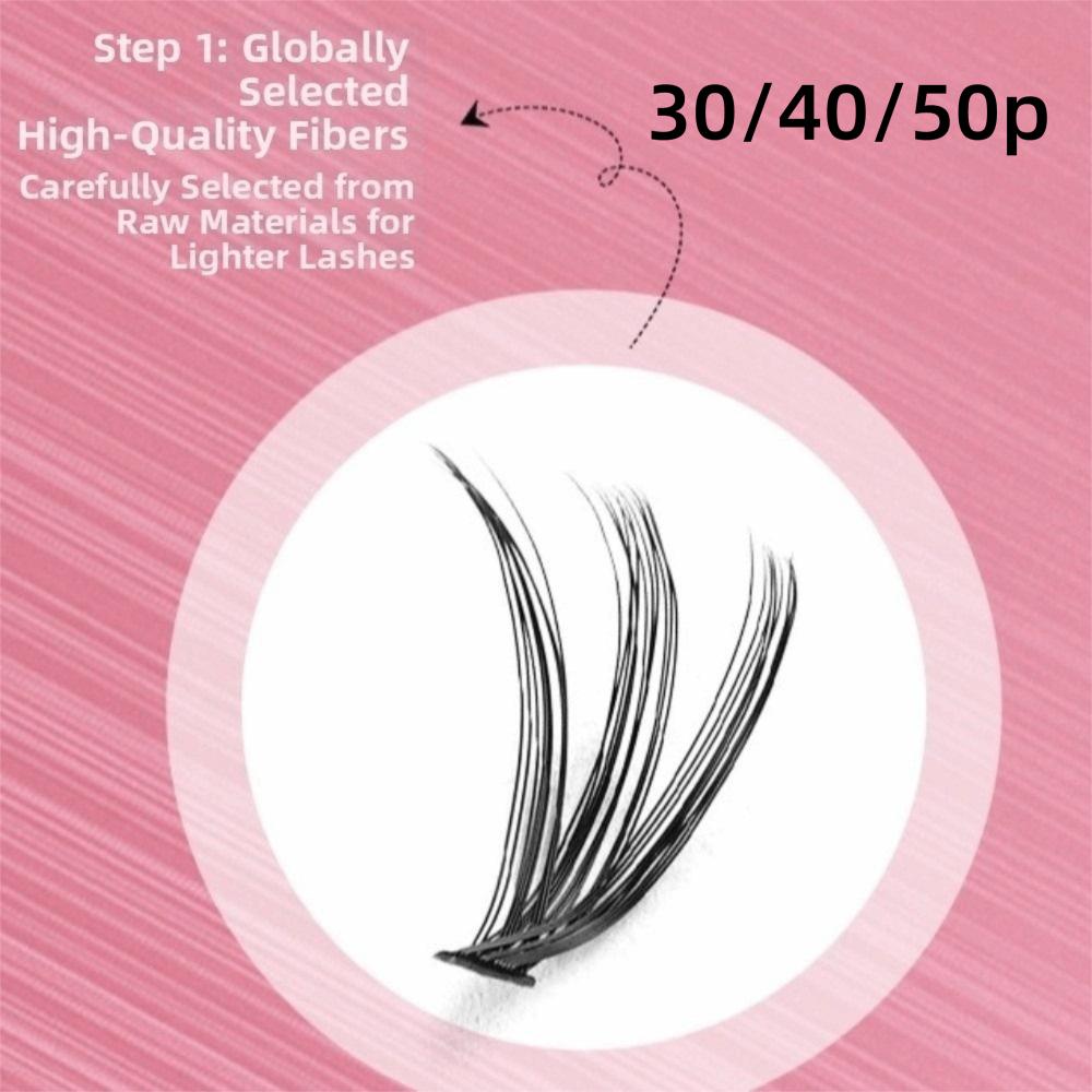 Large Capacity Eyelash Book Single Cluster Segmented Eyelash False Eyelash  Professional Use