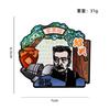 Alloy Magnetic Fridge Magnet Shaoxing Cultural and Creative Lu Xun Baicao Garden Zhaohuaxishi Souvenir Travel Gift