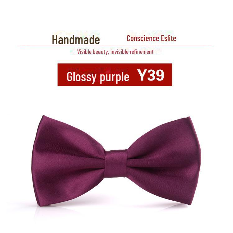 Wine Red Korean Bow Tie for Men - Ideal for Weddings and Best Man Attire