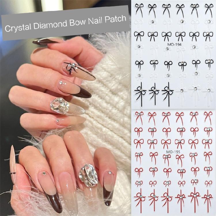 DIY Manicure Art Decoration Small Bow Nail Stickers Easy To Apply and Remove