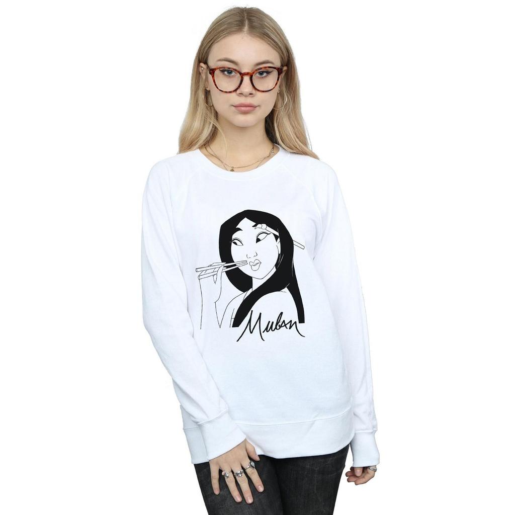 Disney Womens/Ladies Mulan Chopsticks Sweatshirt