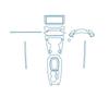 For Peugeot 2008 22-25 Models Dashboard Multimedia GPS Navigation Transparent Anti-Scratch Protection Film Modification