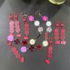 Record Acrylic Keychain with Member Name Tag, Bangtan Boys Kpop Album Style Keyring, ARMY Fans Bag Charm