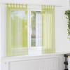 VidaXL Voile Curtains with Eyelets 2 Pcs Apple Green, Net Curtain, Sheer Curtain, Window Voile, Treatment of 4102252
