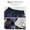 Jupe Midi Trapèze Style Preppy Bleu Marine - Taille Haute Rétro pour Printemps/Été 2025