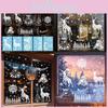 Christmas Decor Pvc Static Clings Snowflakes And Santa For Holiday Festivities