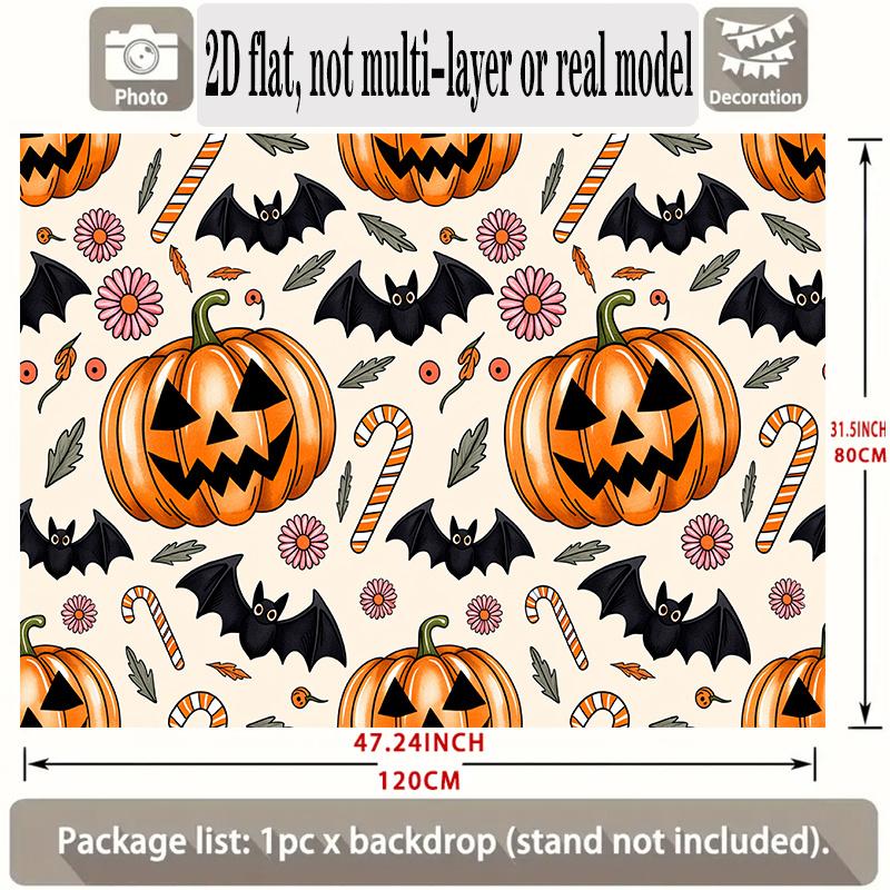 Party Backdrop Halloween Flat Banners Pumpkin Candy Corn Celebrations Wedding Enthusiasts Photo Background Decor Front Door Decor