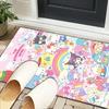 Hello Cat Fantasy World Office Rug Chair Mat, Game Carpet, Suitable for Front Door, Bedroom, Living Room, Desk, Holiday Gift