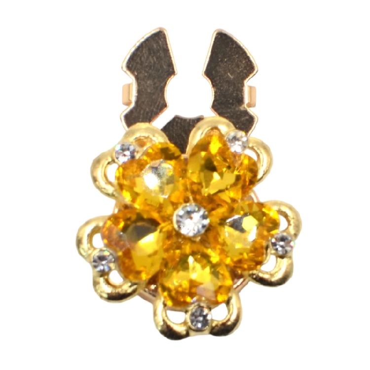 Flower Shaped Button Covers Detachable Clip On for Women Shirt Accessories