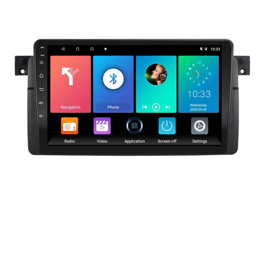 Autoradio Android per BMW E46 1998-2006 Lettore multimediale Unità principale Stereo Navigazione GPS BT WIFI 1+16GB