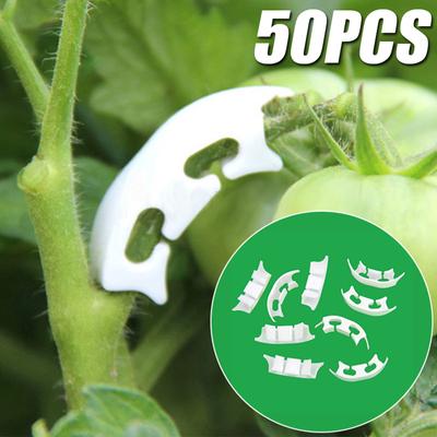 50Pcs Botany-stem Vine Strapping Clips Garden Plant Bundled Buckle Ring Tool Fasten Stand Holder Tomato Flowers