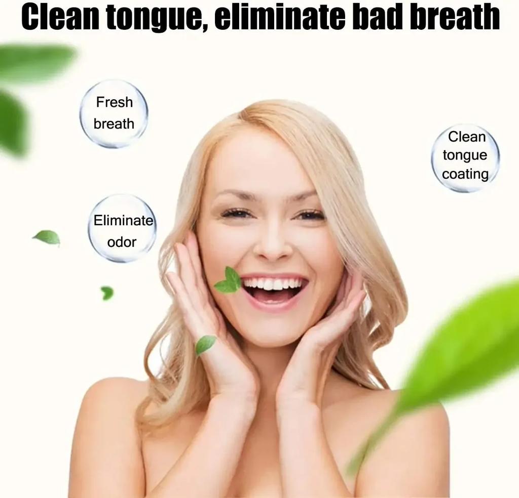 New Silicone Tongue Scraper Cleaner Brush Helps Fight Bad Breath Scrubber For Adults Oral Hygiene Tool