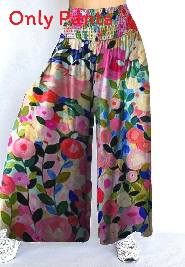 Wide Leg Pants With Elastic Waist For Casual Womens Fashion