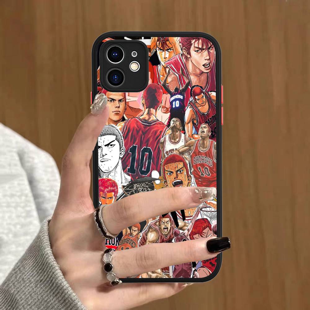 Japanese S-SLAM D-DUNK Phone Case For IPhone 16 15 14 13 12 11 Pro Max 7 8 6 6s Plus Matte Cover