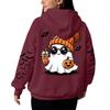 Women's Hooded Gradient Printed Long Sleeved Sweatshirt Loose Women's Sweatshirt  Sweatshirt