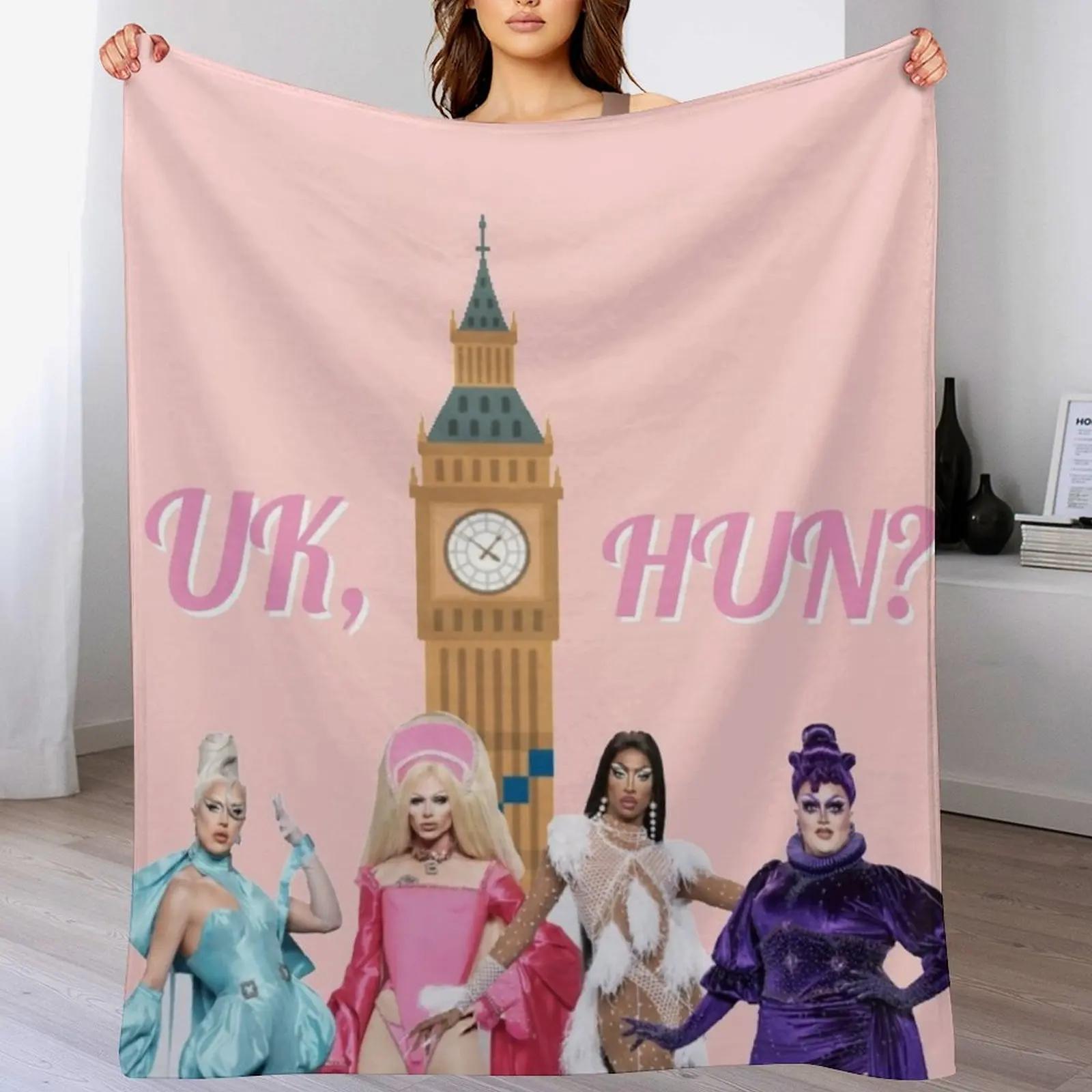 

Uk Hun RuPauls Drag Race UK United Kingdolls Throw Blanket Cozy Throw Blanket Birthday Gift for Him Her 102x76cm(40x30in)