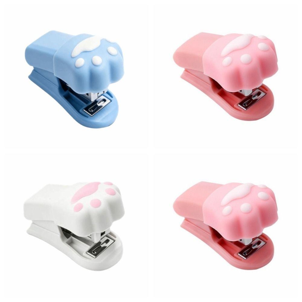 Multifunctional Cat Paw Stapler Cute Design Cat Claw Stapler Mini Stapler Set Office Use