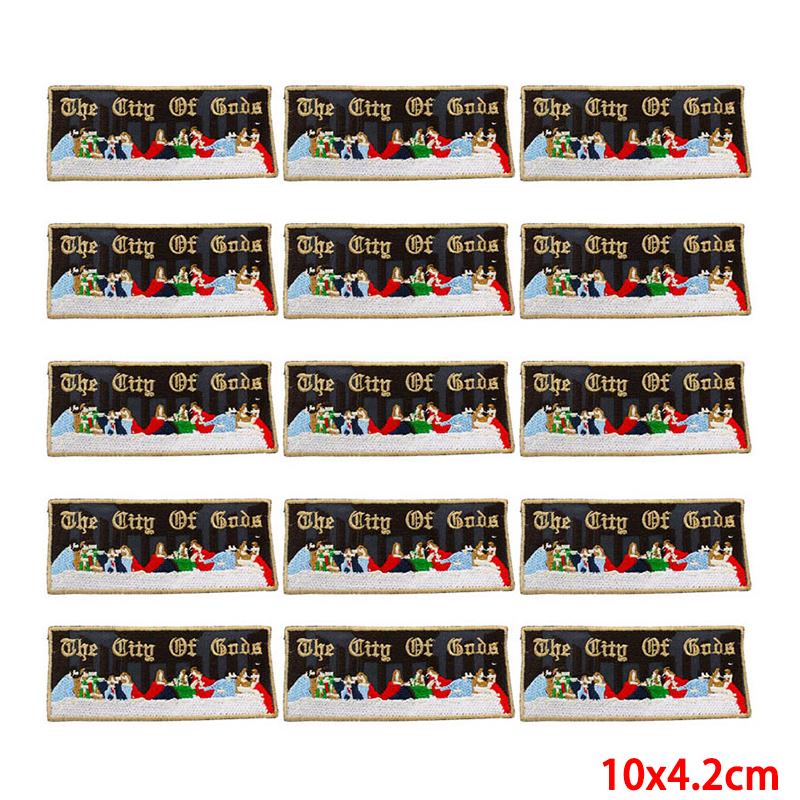 10 teile/los Großhandel Stickerei Patch Eisen Auf Patches Für Kleidung Patches Auf Kleidung Jacken Dekor Applikation Nähen Liefert