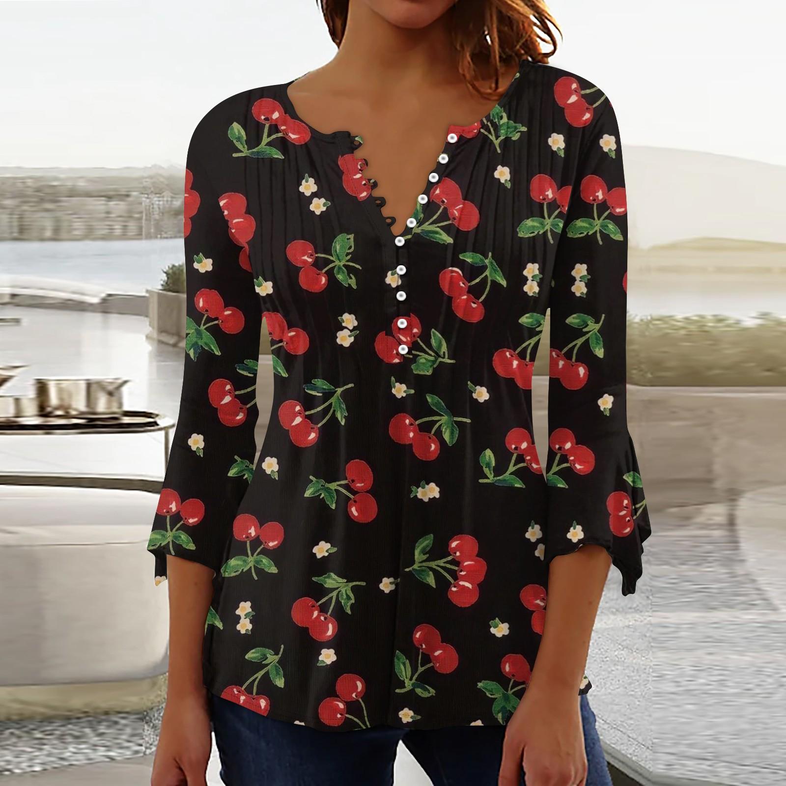 

Женская летняя хлопковая льняная футболка, топы, свободная блузка с рукавами 3/4, винтажная одежда с круглым вырезом, одежда больших размеров XXL красный