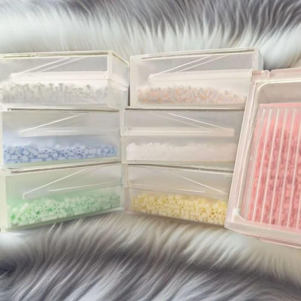 Plastic Fuse Bead Storage Box Snap Lid Bead Sorting Box Craft Supply Storage