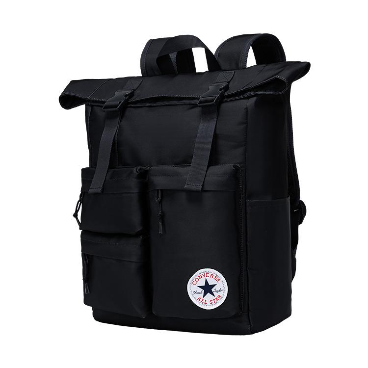 Converse 19L Casual Versatile Expandable Design Polyester Backpack Regular Black Men Backpack CV2613247GS-001