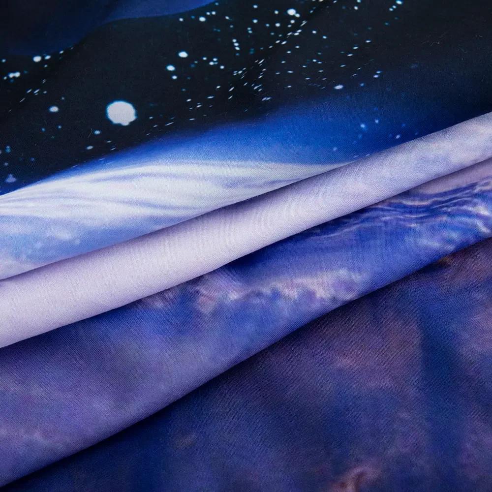 Set cuvertură de pat Galaxy Star 3d Space Star Cu o singură dublă Twin/Queen 2 buc/3 buc Seturi de lenjerie de pat Univers cu tematică în spațiul cosmic