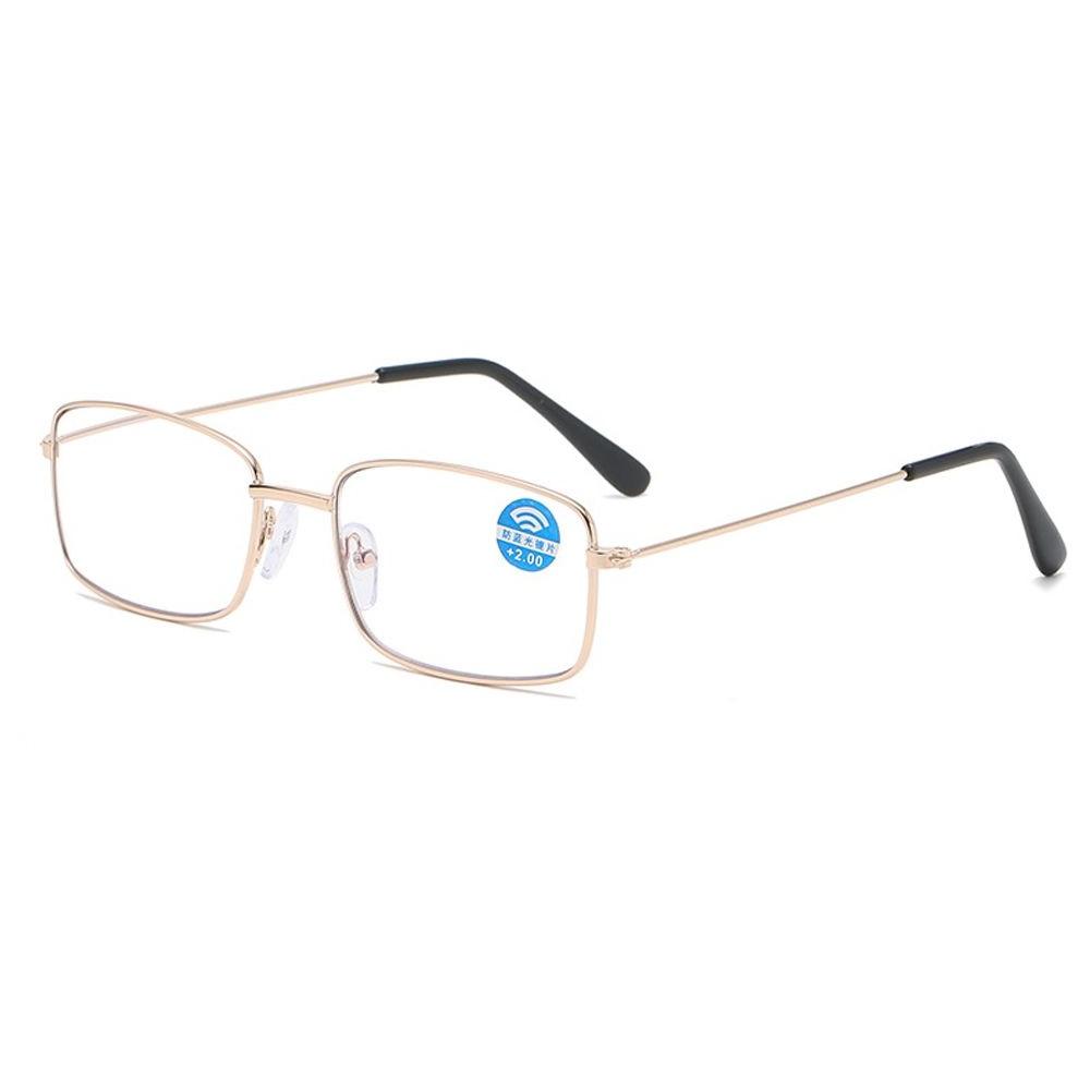 Anti Blue-ray Reading Glasses Radiation Protection Metal Frame Presbyopic Glasses Unisex Vision Care +1.0~+4.0 Far Sight Eyewear