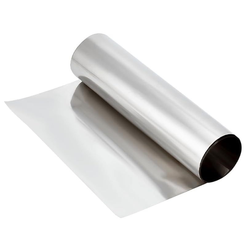 

OLYCRAFT 1000x152x0.02mm 304 Stainless Steel Roll Sheet Stainless Steel Foil Roll Metal Strip Sheet Fine Plate Sheet Foil Stainless Steel Shim Stock 1