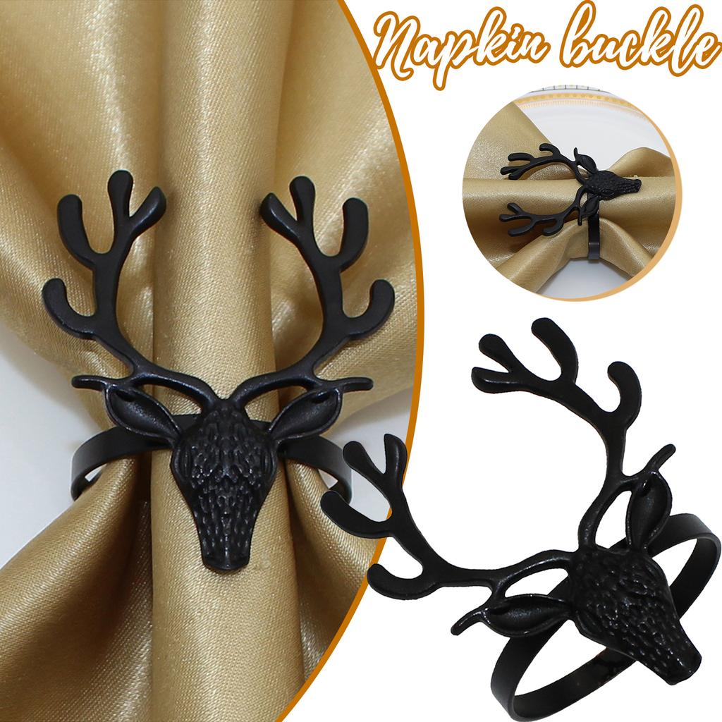 Christmas Napkin Rings Wedding Party Dinner Anniversary Napkin Buckles For Home Decoration