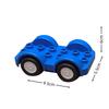 4 Auto/Set Blocchi da Costruzione Modello Auto Compatibili Veicoli del Traffico Mattoncini di Grandi Dimensioni Giocattoli Educativi Creativi per Bambini Regalo per Bambini