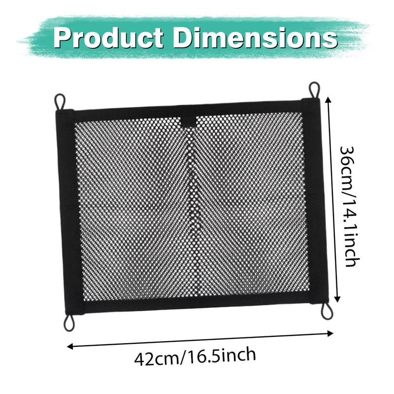 Car Front Seat Storage Net Universal For most Cars SUVs Trucks Car Cargo Net Elastic Mesh Luggage Cargo Storage
