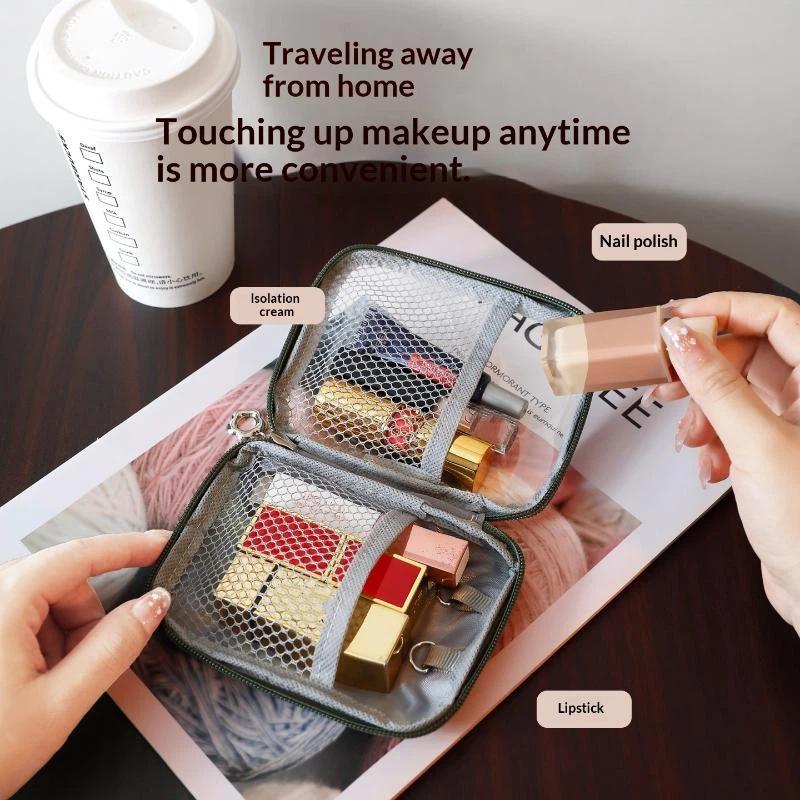 Bolsa de Armazenamento Transparente de PVC para Mesa à Prova d'Água Grande Capacidade Multifuncional Organizador de Casca Dura Para Cosméticos e Material de Escritório