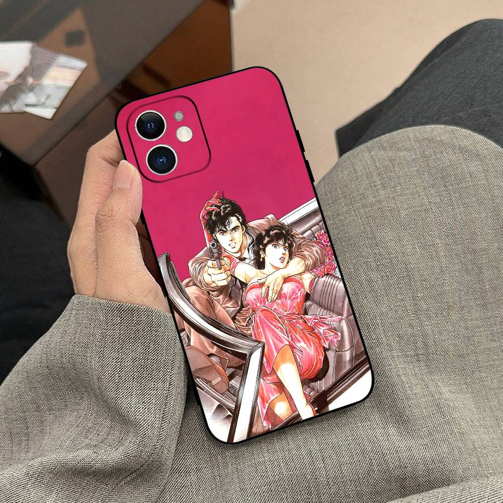 City Hunter Phone Case Black Phone Case For IPhone 17/16/15/13/14 Pro Max/ 11Plus/X/Xr/Xs Max 13mini