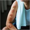 54pcs Temporary Tattoo Gingerbread Man Waterproof Long-lasting Body Stickers Gingerbread Character Gingerbread House Cartoon