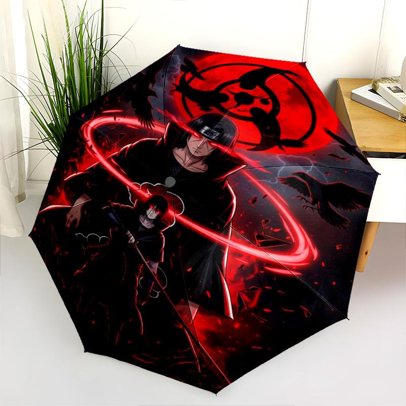 1PC NARUTO Automatic Umbrella - Suitable Travel Outdoor Portable Umbrella Birthday Gift Daily Essentials