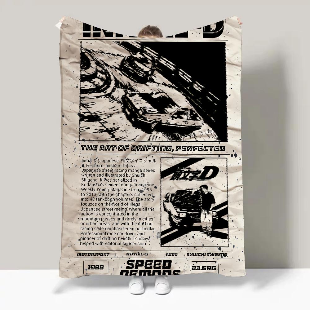 Anime Initial D Blanket Design Lightweight  For Dorms, Naps, Living Room, Office,Sofa,All Season