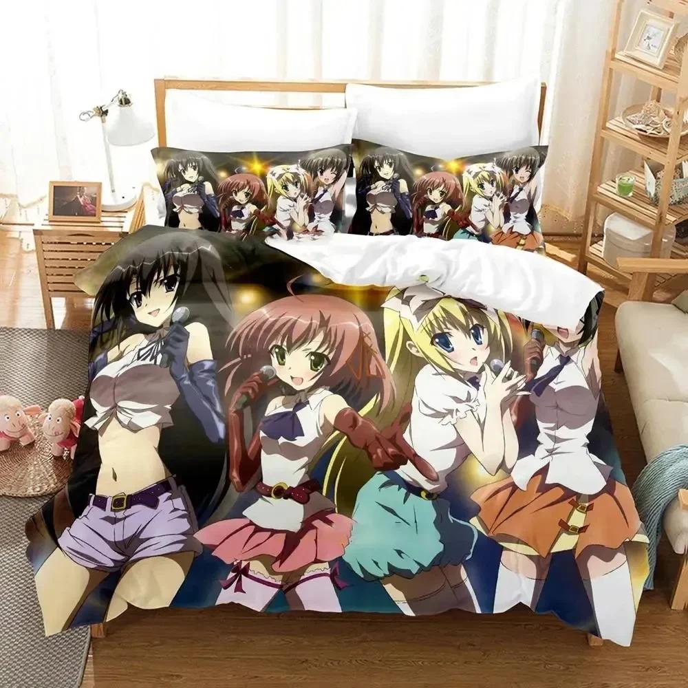 3D Print Anime Student Council'S Discretion Comfortable Duvet Quilt Cover Pillowcase Bedding Set Children Bedroom Home Textile