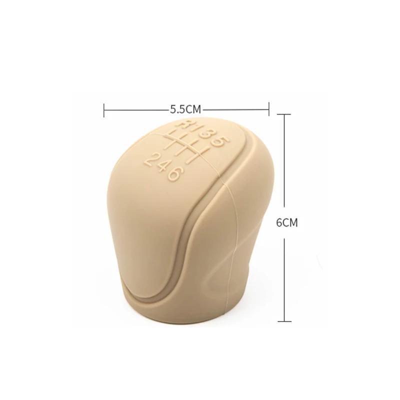 Silikonový kryt hlavice řadicí páky řadicí páka Protiskluzová rukojeť Ochranné kryty Manuální 6rychlostní příslušenství interiéru auta