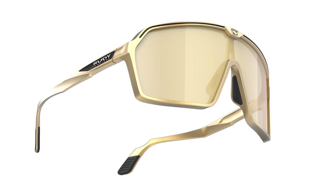 Sunglasses Spinshield Podium Collection Gold Matte Multi Laser Gold 26g Lens 147mm Temple 125mm 61mm 5 Curve Lens [RUDYPROJECT] - Weight - Width -