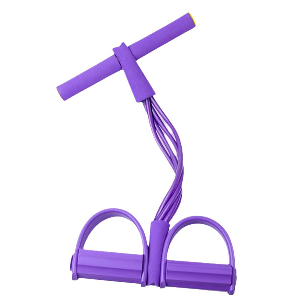 Four-Tube Tensioner Multi-Functional Household Fitness Yoga Abdominal Strengthening Elastic Band Tension Rope Sit-Up Assistive
